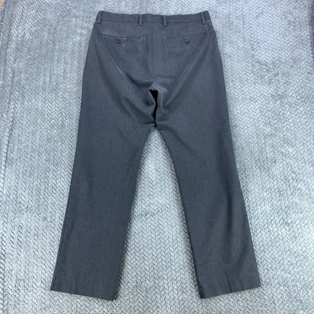 Banana Republic Men 32x30 (32x28) Gray Non-Iron Tailored Slim Fit Slacks Modern*